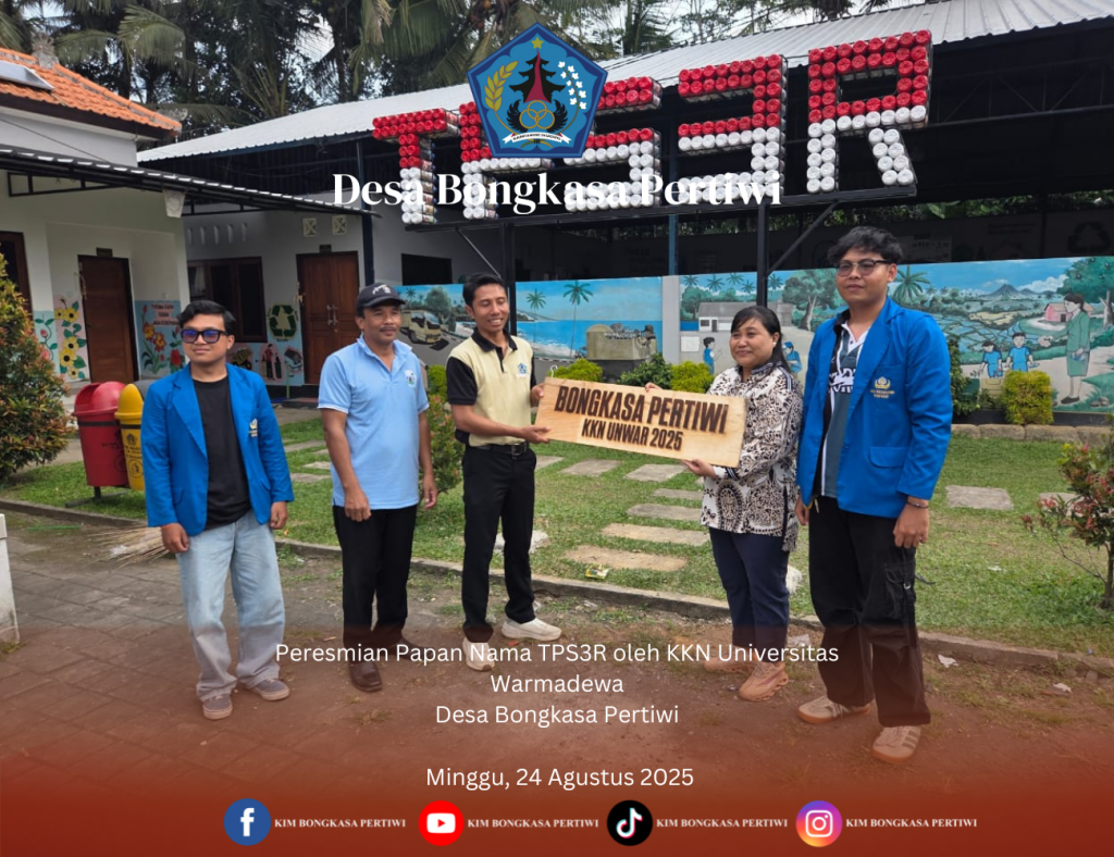 Peresmian Papan Nama TPS3R oleh KKN Universitas Warmadewa